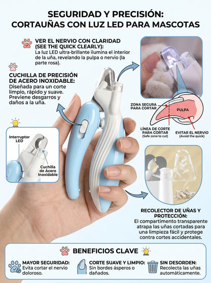 Cut Freeze - El Cortaúñas con LED que Evita Hacerle Daño a tu Mascota