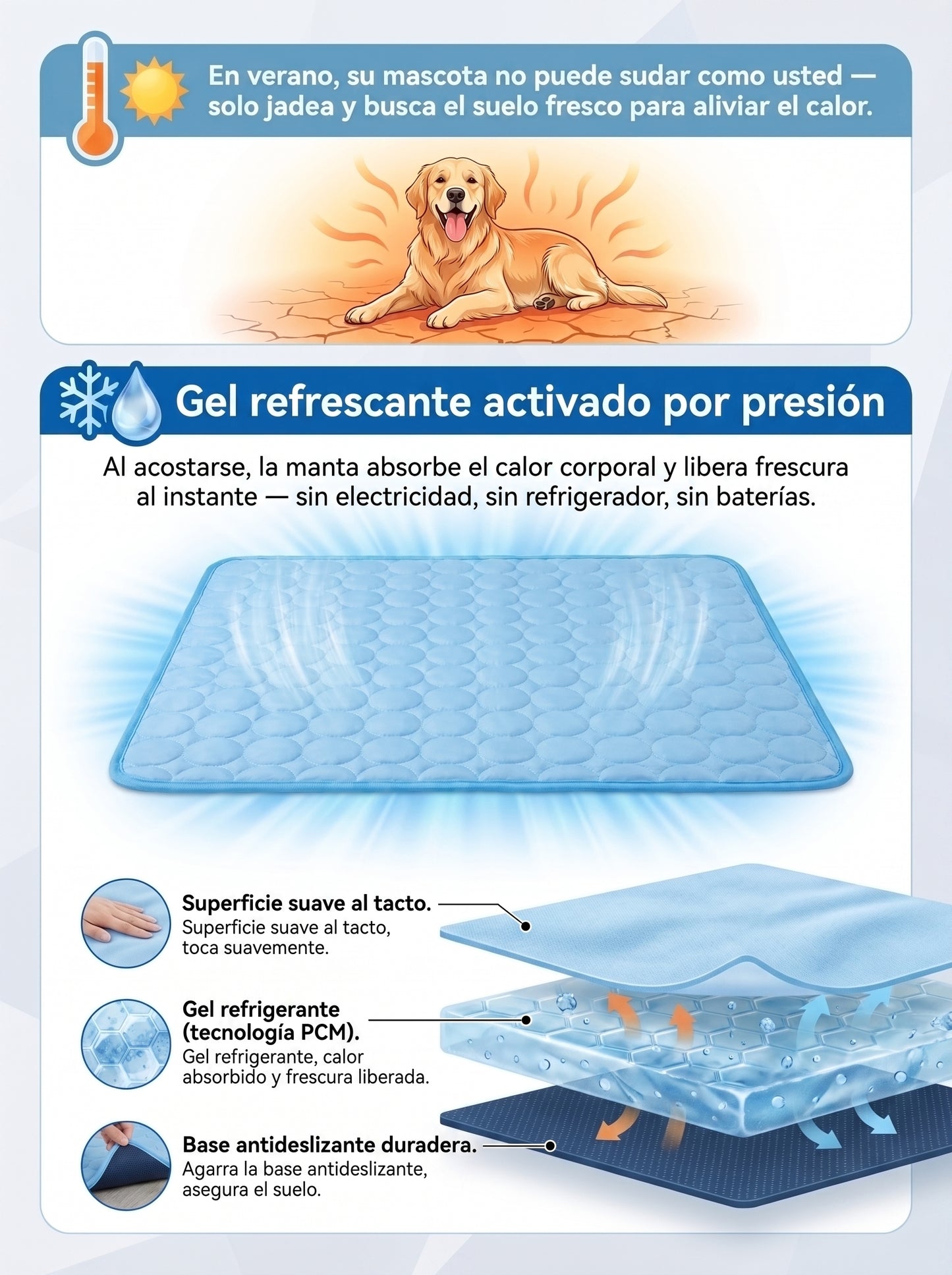 Freeze Mat -  La Manta Refrescante que Salva a tu Mascota del Calor